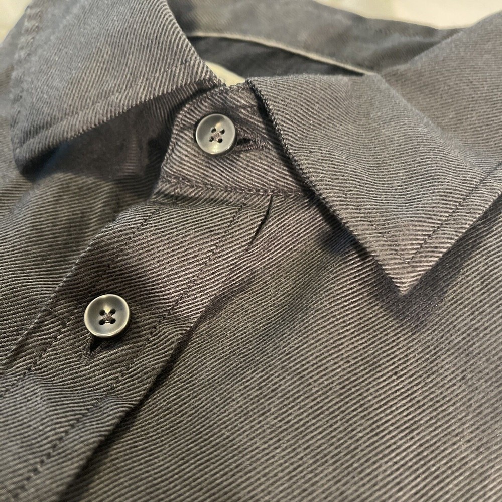 XLT Joseph Abboud Men's Gray Long Sleeve Button Up Shirt Size XLT
